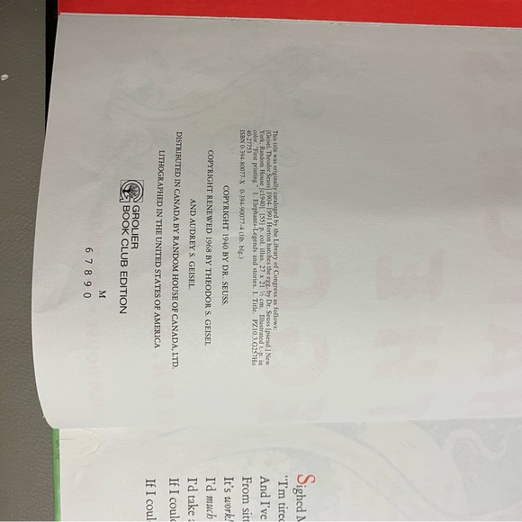 Dr Seuss Horton Hatches the Egg Large Hardcover Book - Picture 4 of 4